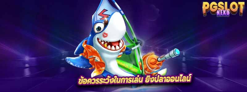 ข้อควรระวังในการเล่น ยิงปลาออนไลน์